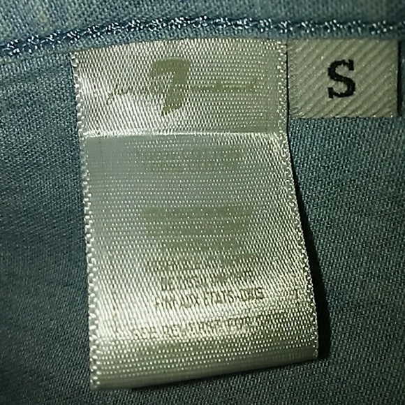 7 For All Mankind Acid Wash Denim Dress - Picture 4 of 7